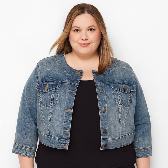 Torrid Denim Jacket 12 Classic Blue Casualcore Denimcore Everyday Essential - Picture 1 of 15